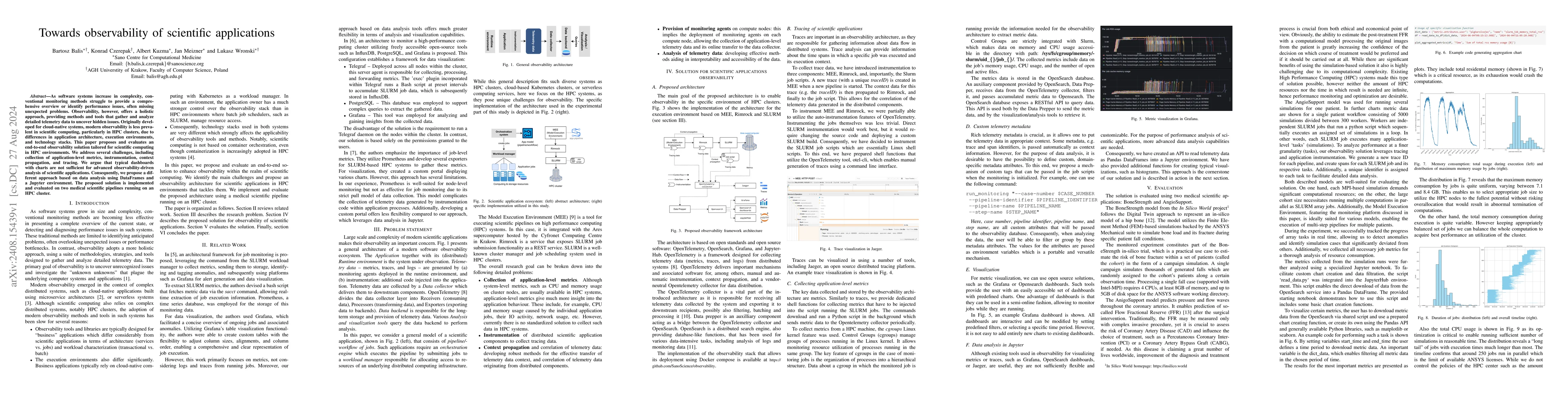 Thumbnail for Towards observability of scientific applications