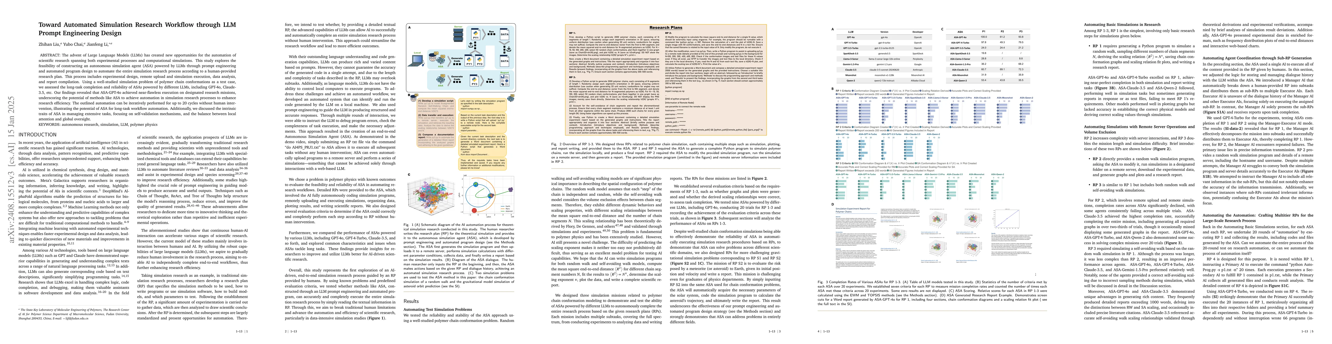 Thumbnail for Towards Fully Autonomous Research Powered by LLMs: Case Study on
  Simulations