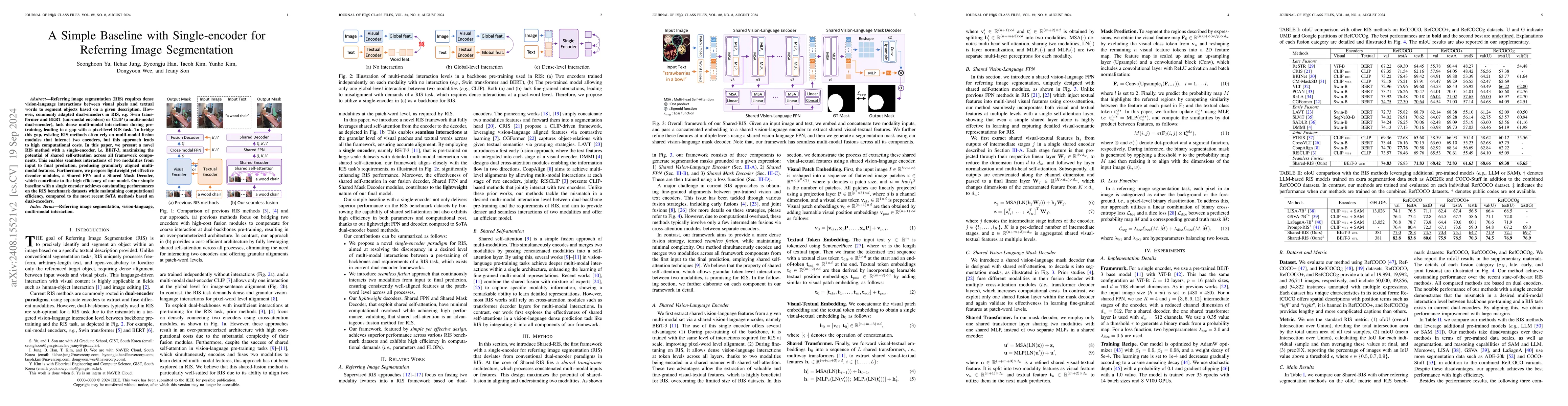 Thumbnail for A Simple Baseline with Single-encoder for Referring Image Segmentation