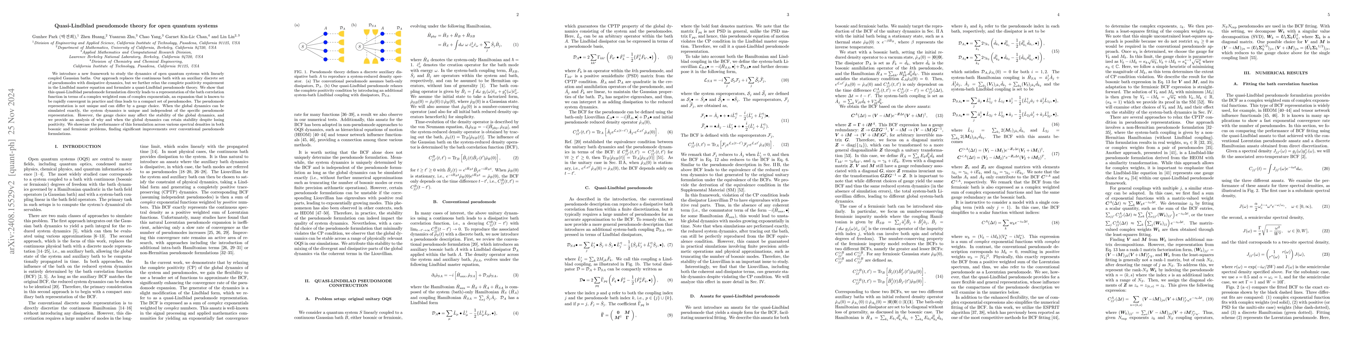 Thumbnail for Quasi-Lindblad pseudomode theory for open quantum systems