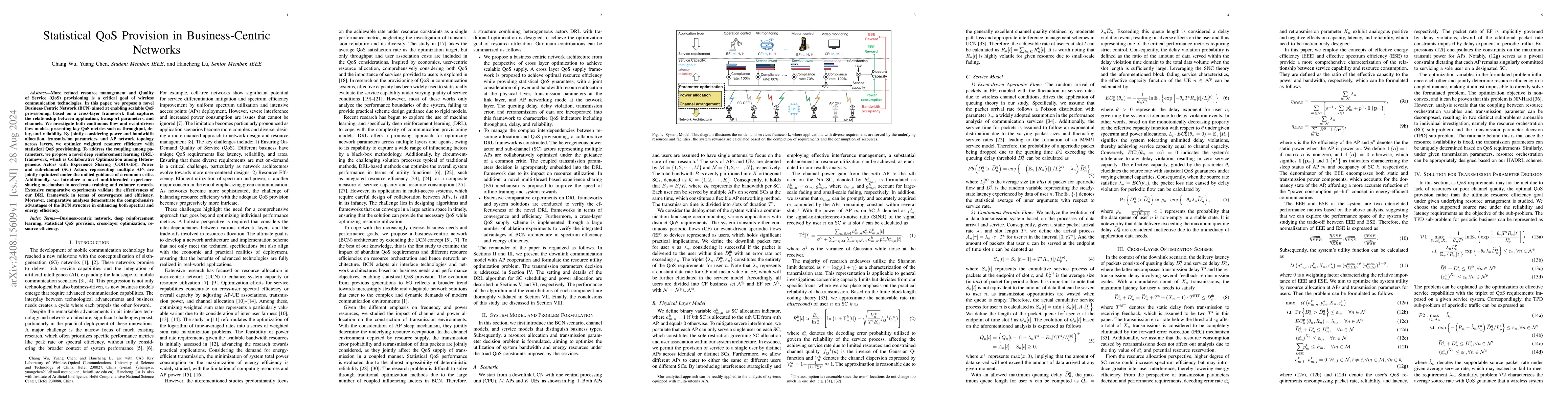 Thumbnail for Statistical QoS Provision in Business-Centric Networks