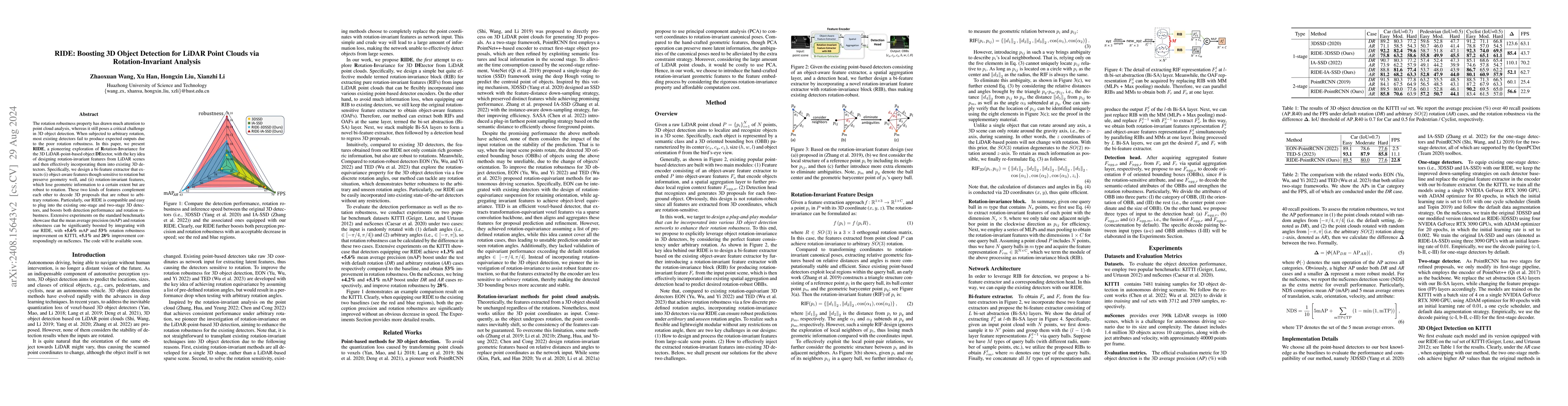 Thumbnail for RIDE: Boosting 3D Object Detection for LiDAR Point Clouds via
  Rotation-Invariant Analysis