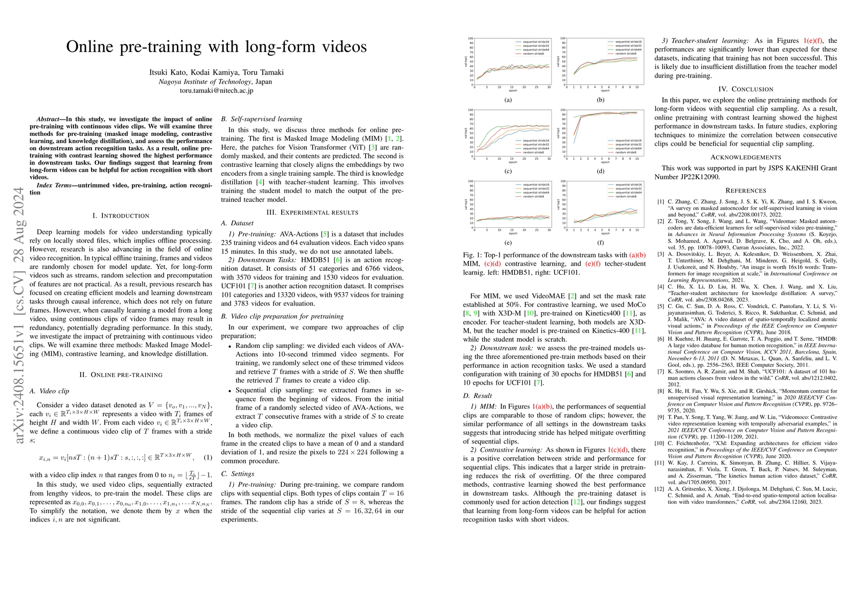 Thumbnail for Online pre-training with long-form videos