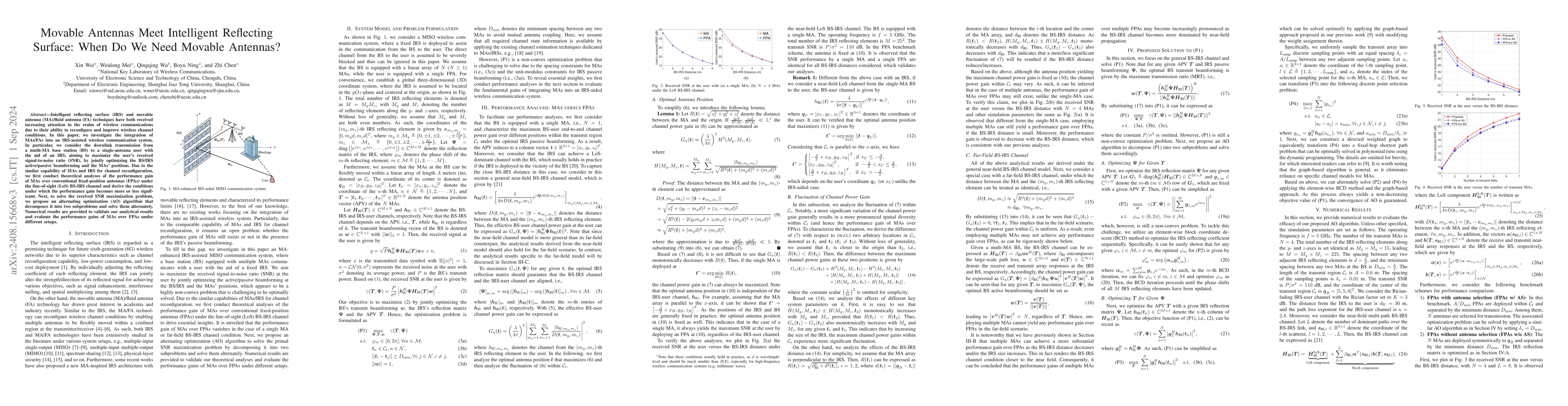 Thumbnail for Movable Antennas Meet Intelligent Reflecting Surface: When Do We Need
  Movable Antennas?