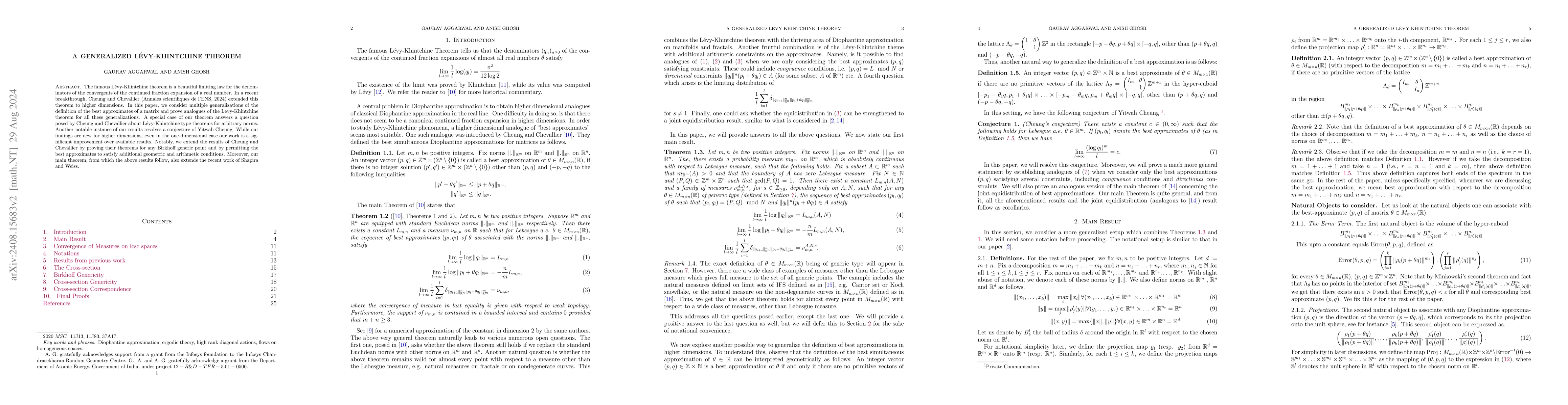 Thumbnail for A Generalized Lévy-Khintchine Theorem