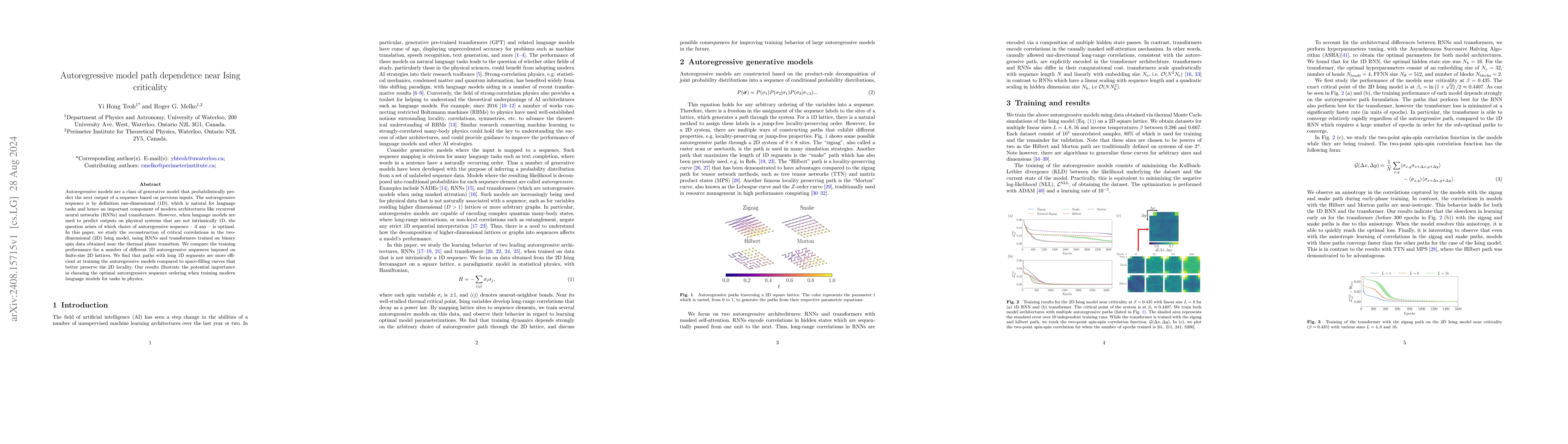 Thumbnail for Autoregressive model path dependence near Ising criticality