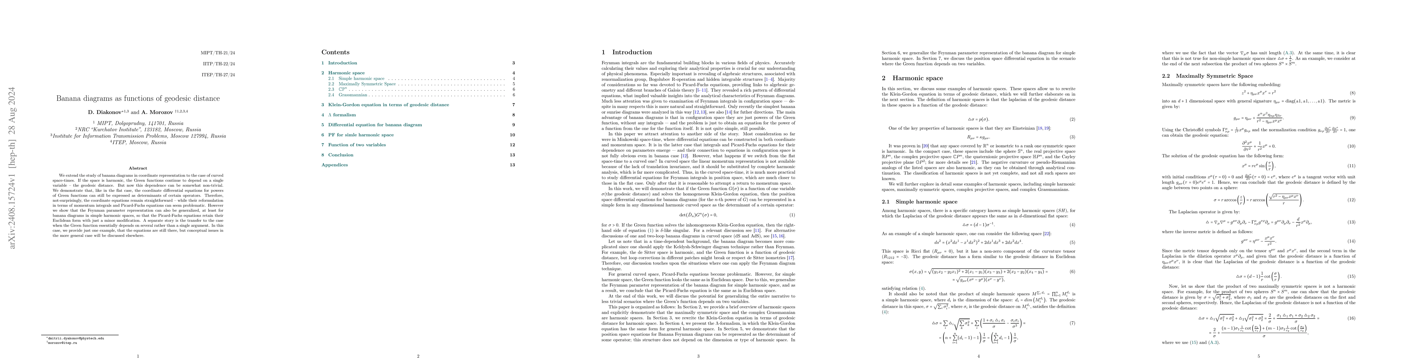 Thumbnail for Banana diagrams as functions of geodesic distance