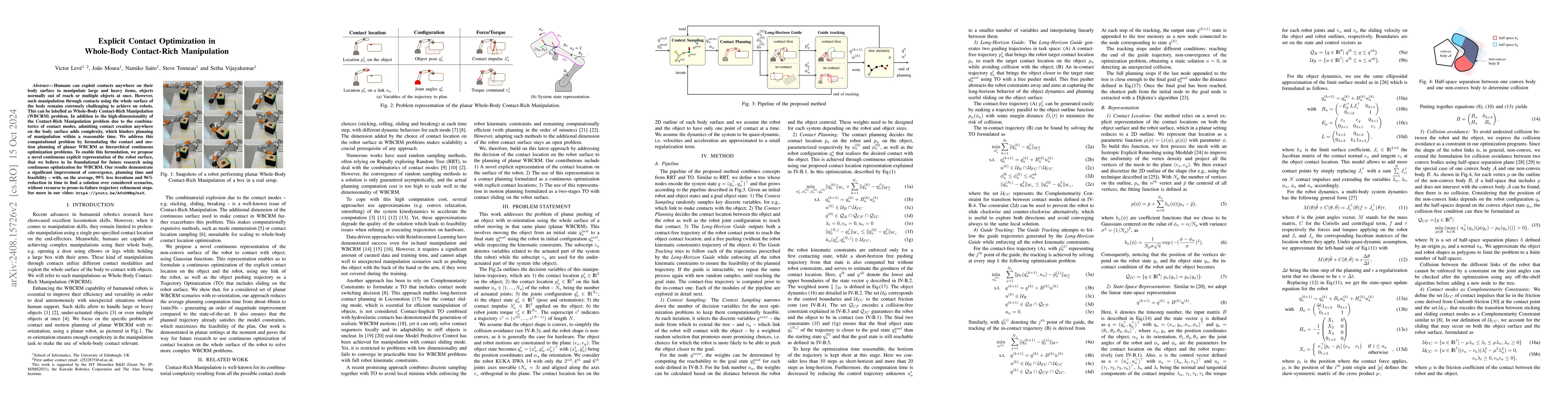 Thumbnail for Explicit Contact Optimization in Whole-Body Contact-Rich Manipulation