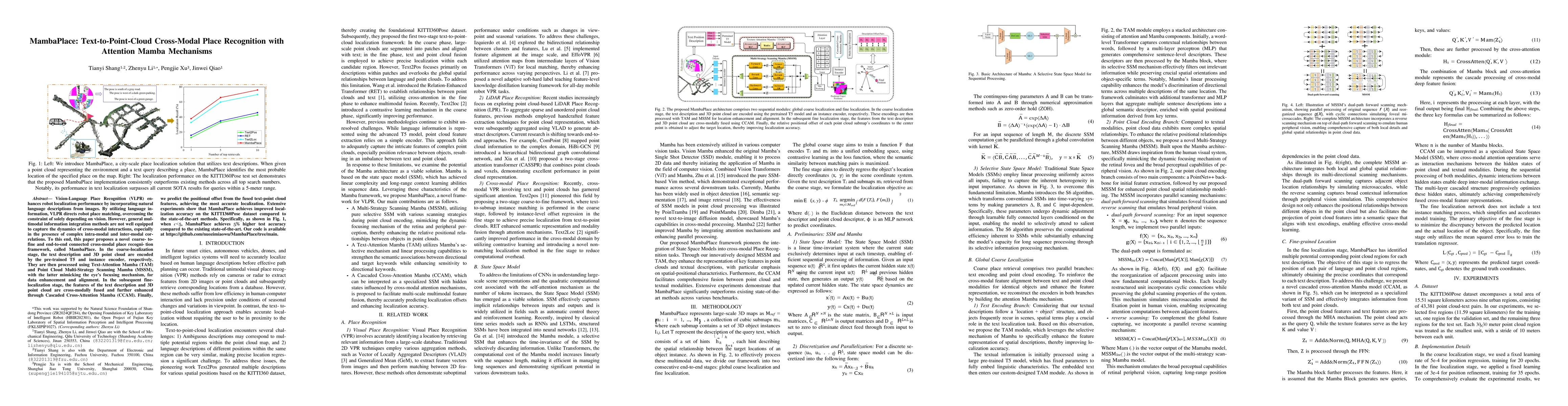 Thumbnail for MambaPlace:Text-to-Point-Cloud Cross-Modal Place Recognition with
  Attention Mamba Mechanisms