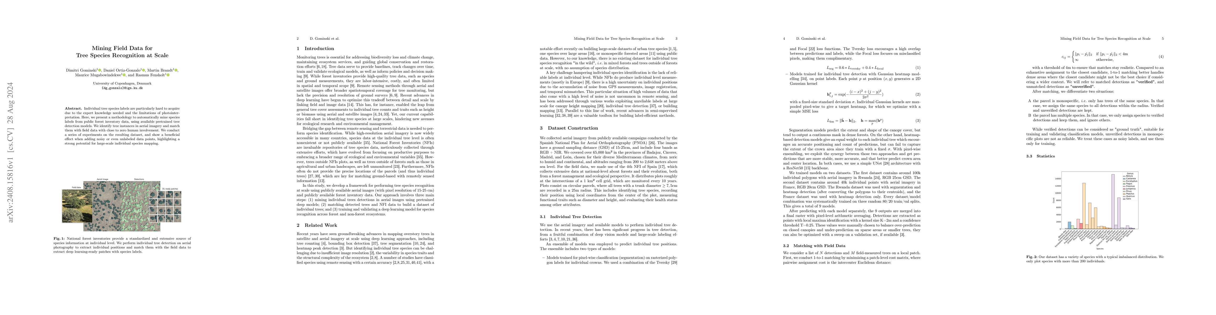 Thumbnail for Mining Field Data for Tree Species Recognition at Scale