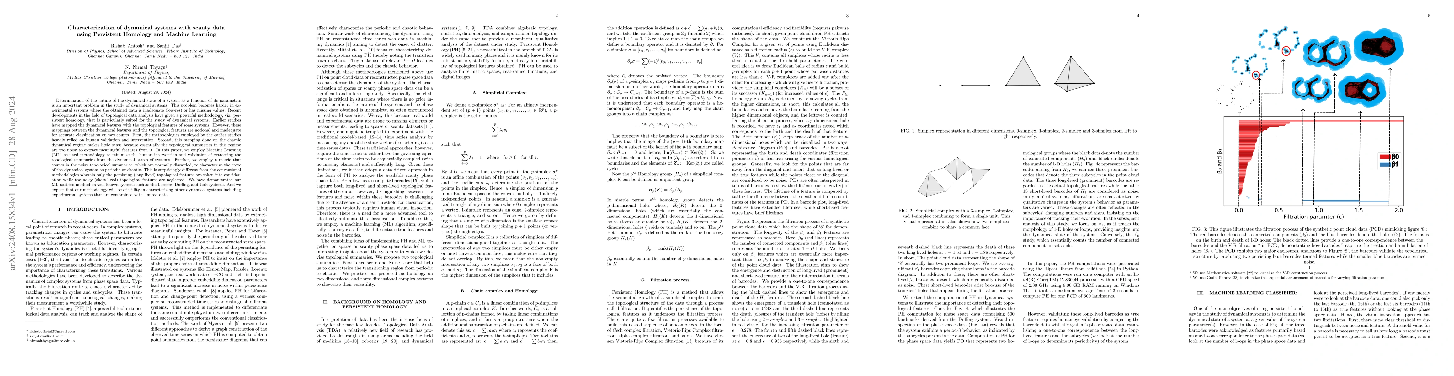 Thumbnail for Characterization of dynamical systems with scanty data using Persistent
  Homology and Machine Learning
