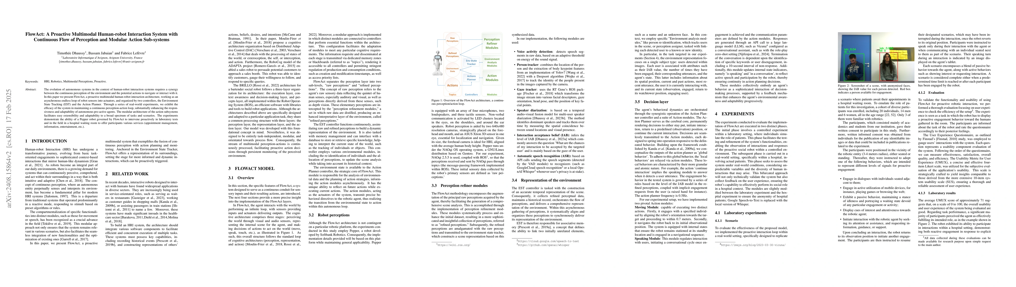 Thumbnail for FlowAct: A Proactive Multimodal Human-robot Interaction System with
  Continuous Flow of Perception and Modular Action Sub-systems