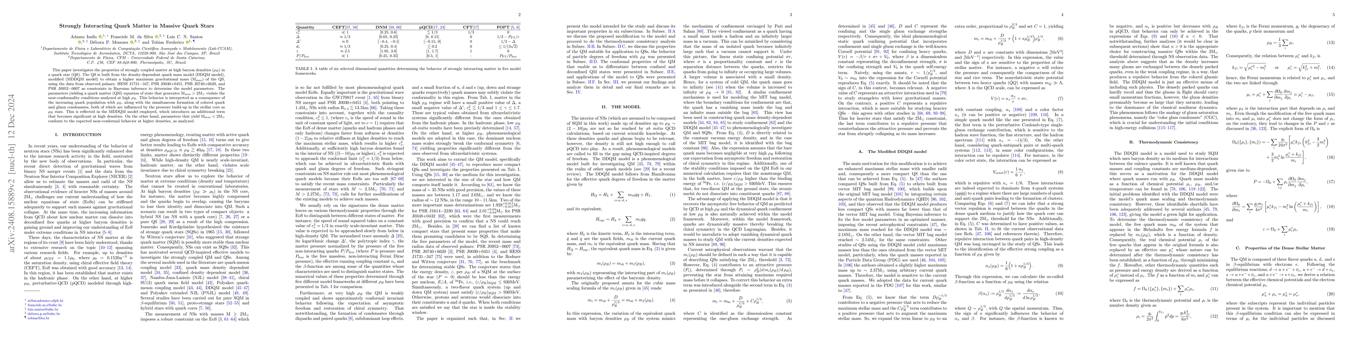 Thumbnail for Strongly Interacting Quark Matter in Massive Quark Stars