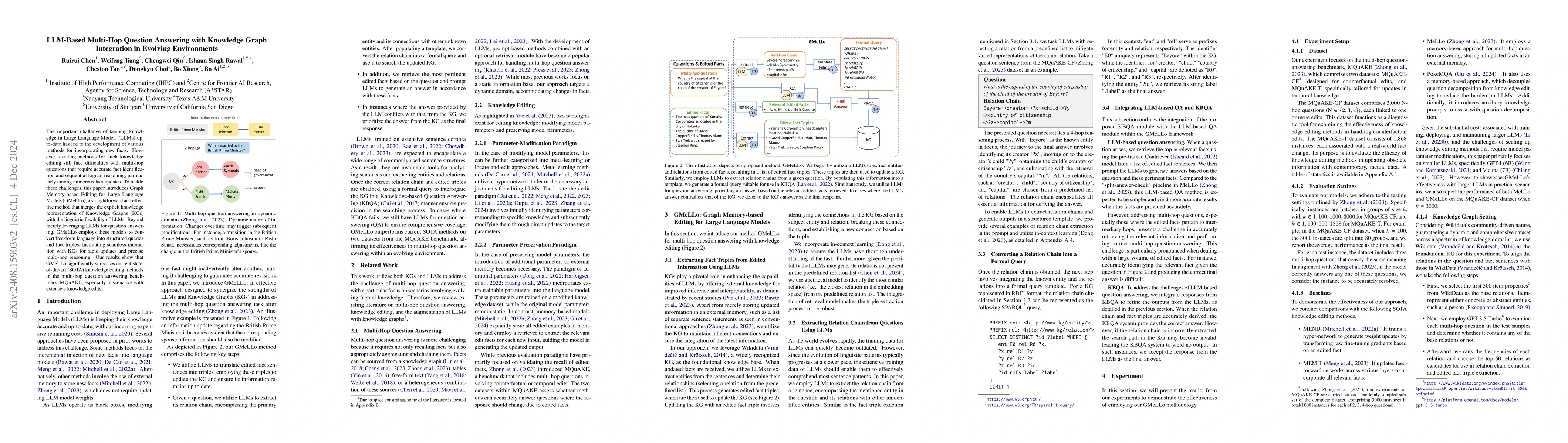 Thumbnail for LLM-Based Multi-Hop Question Answering with Knowledge Graph Integration
  in Evolving Environments