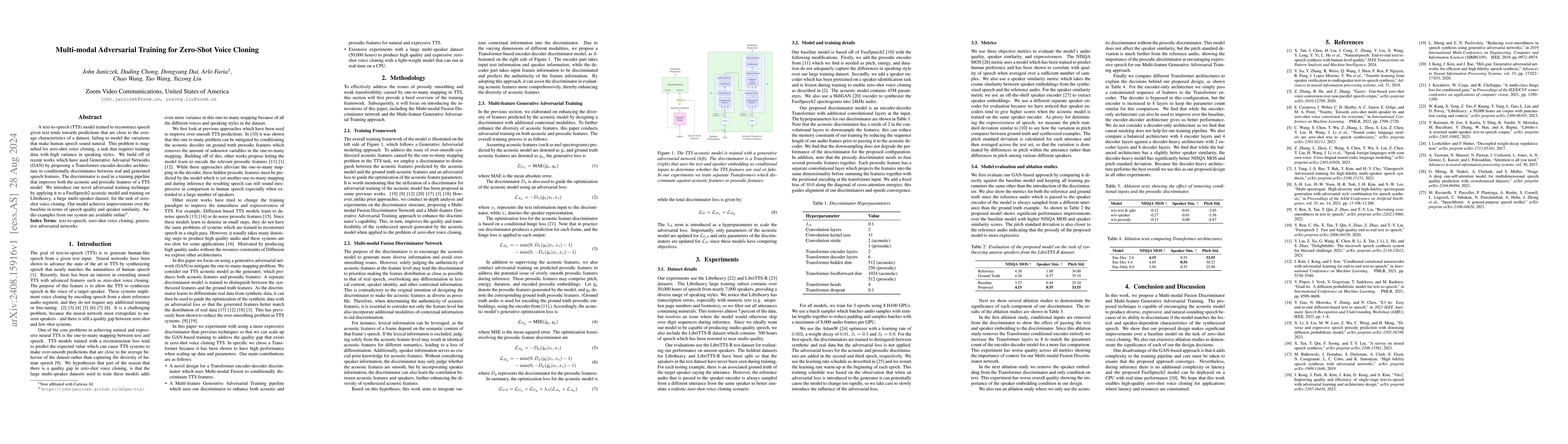 Thumbnail for Multi-modal Adversarial Training for Zero-Shot Voice Cloning