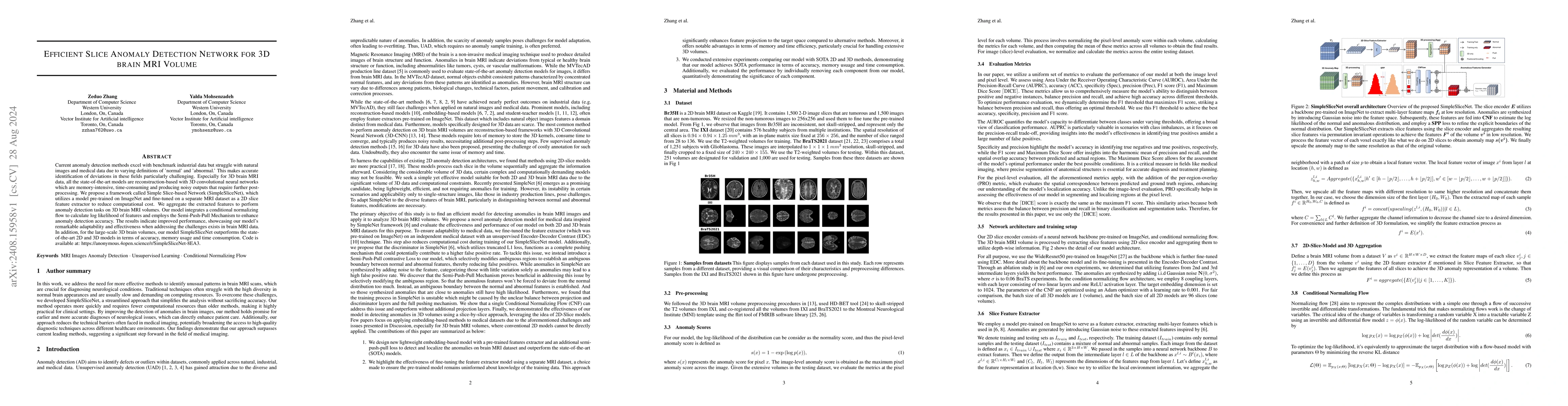 Thumbnail for Efficient Slice Anomaly Detection Network for 3D Brain MRI Volume