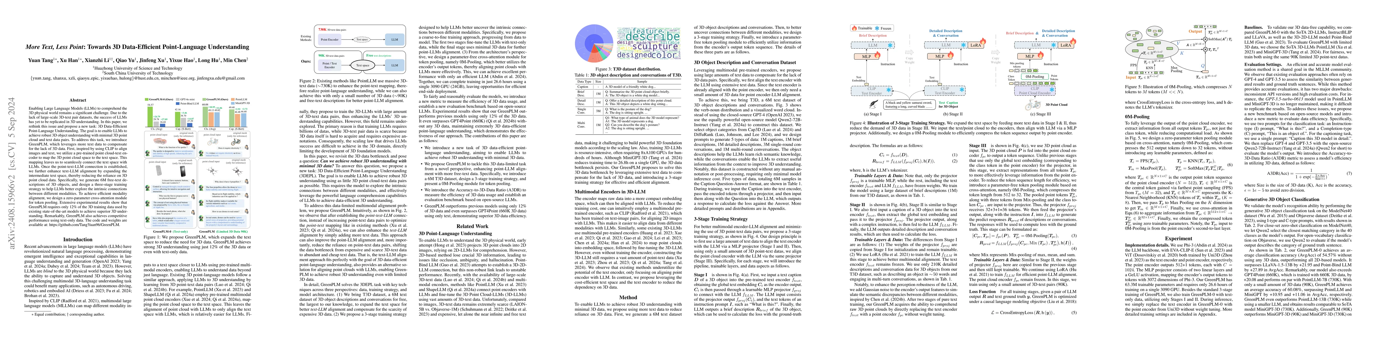 Thumbnail for More Text, Less Point: Towards 3D Data-Efficient Point-Language
  Understanding