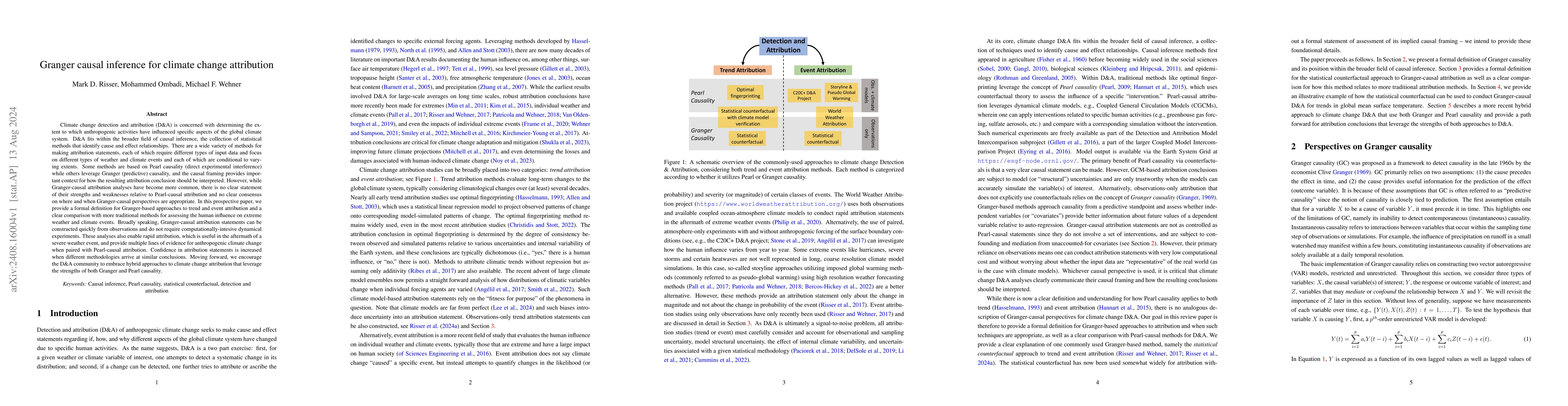 Thumbnail for Granger causal inference for climate change attribution