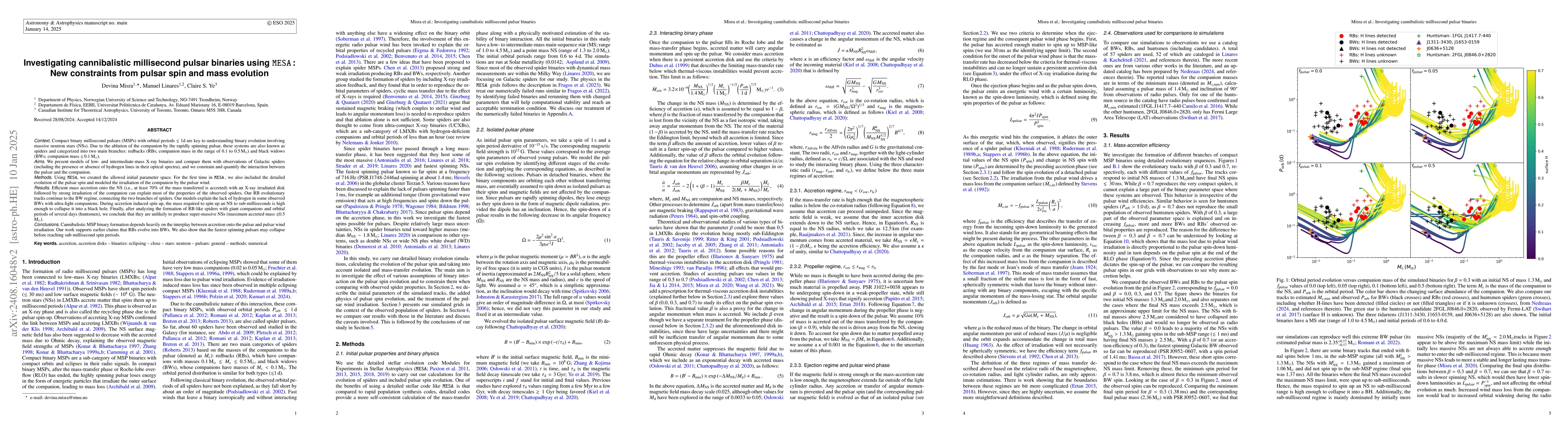 Thumbnail for Investigating cannibalistic millisecond pulsar binaries using MESA: new
  constraints from pulsar spin and mass evolution