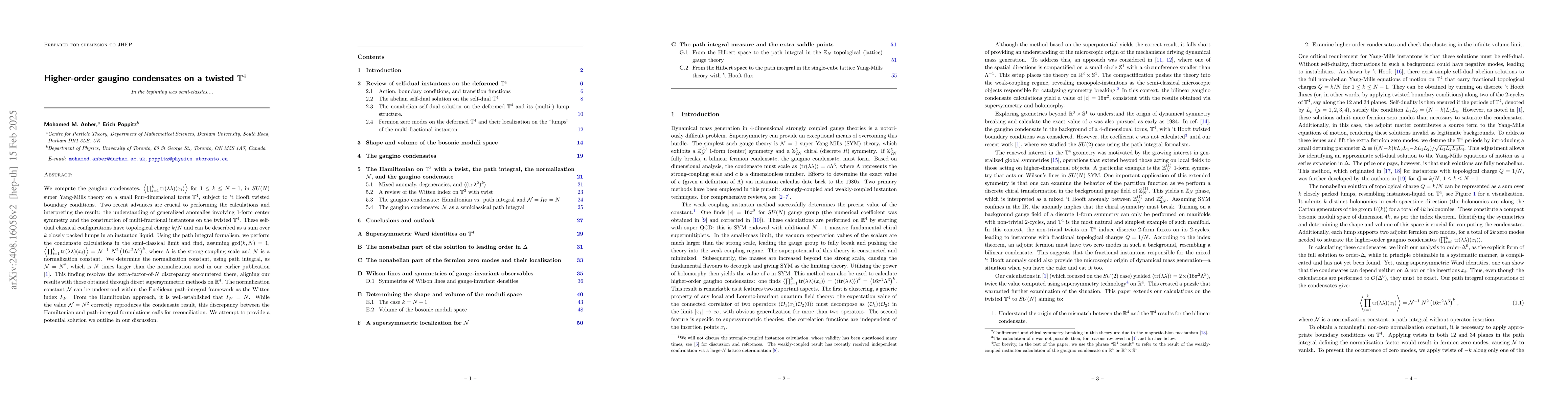 Thumbnail for Higher-order gaugino condensates on a twisted $\mathbb T^4$: In the
  beginning, there was semi-classics
