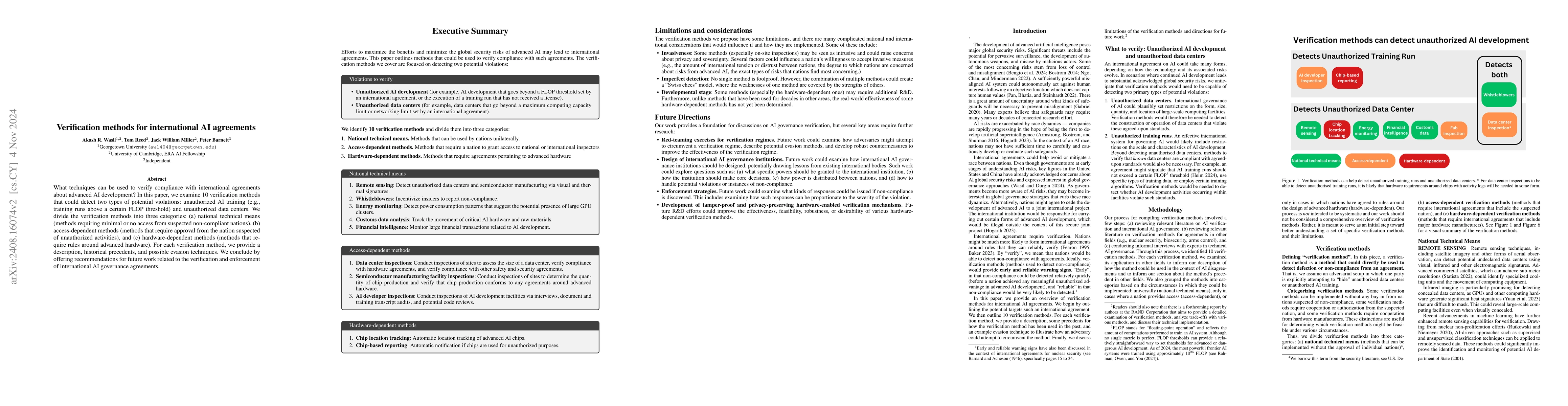 Thumbnail for Verification methods for international AI agreements