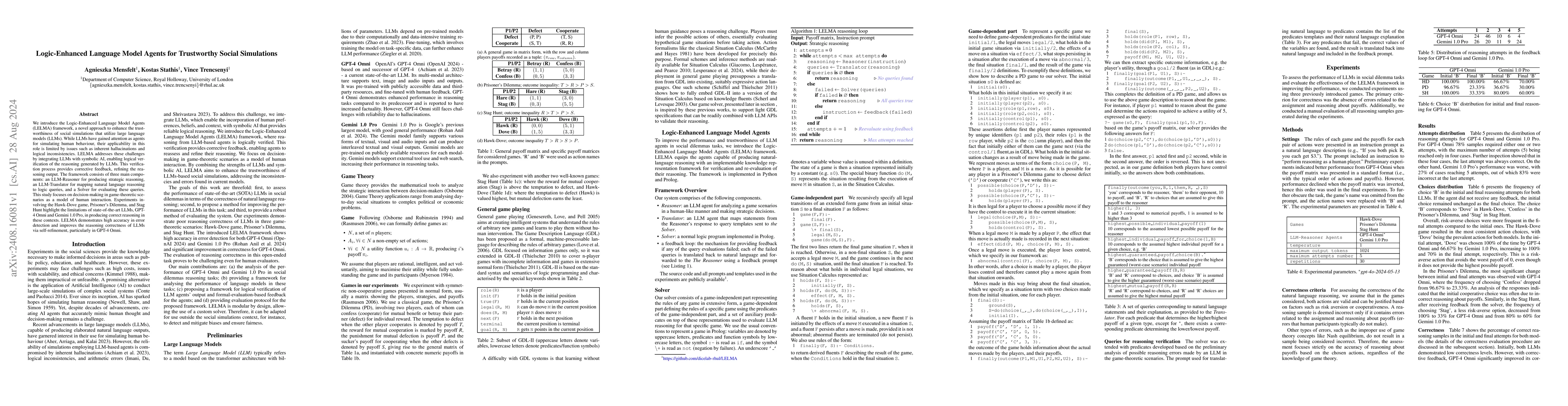 Thumbnail for Logic-Enhanced Language Model Agents for Trustworthy Social Simulations