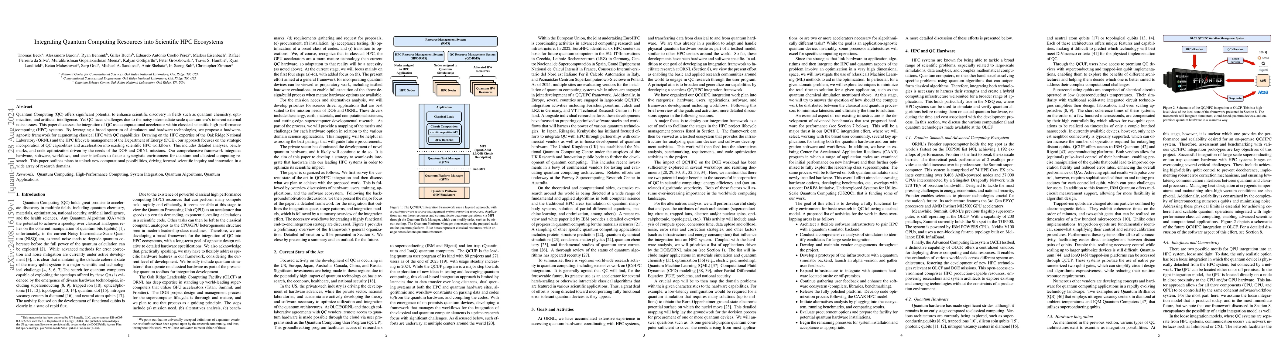 Thumbnail for Integrating Quantum Computing Resources into Scientific HPC Ecosystems