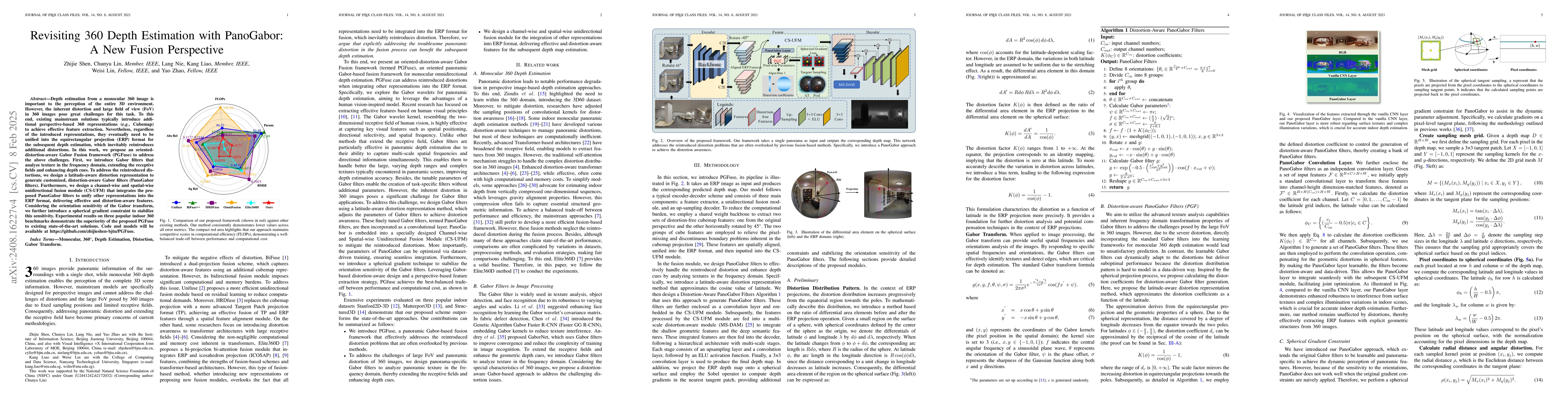 Thumbnail for Revisiting 360 Depth Estimation with PanoGabor: A New Fusion Perspective