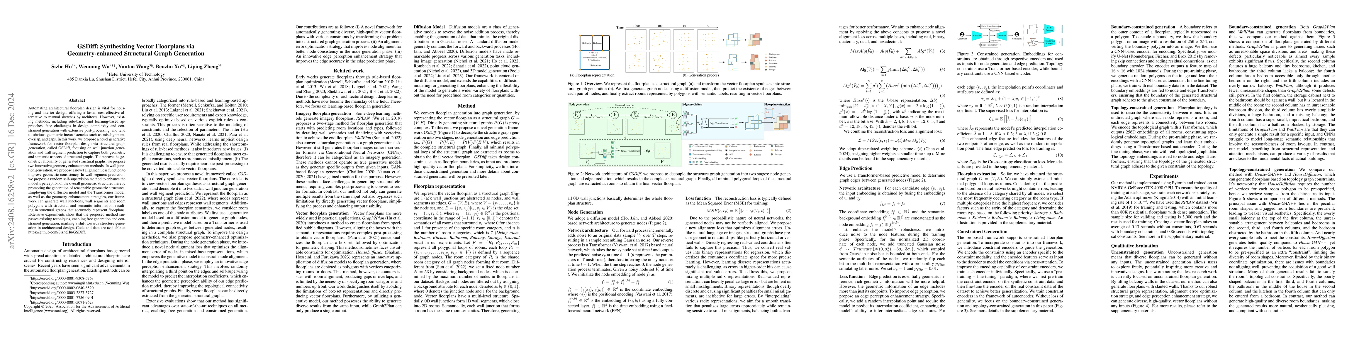 Thumbnail for Advancing Architectural Floorplan Design with Geometry-enhanced Graph
  Diffusion
