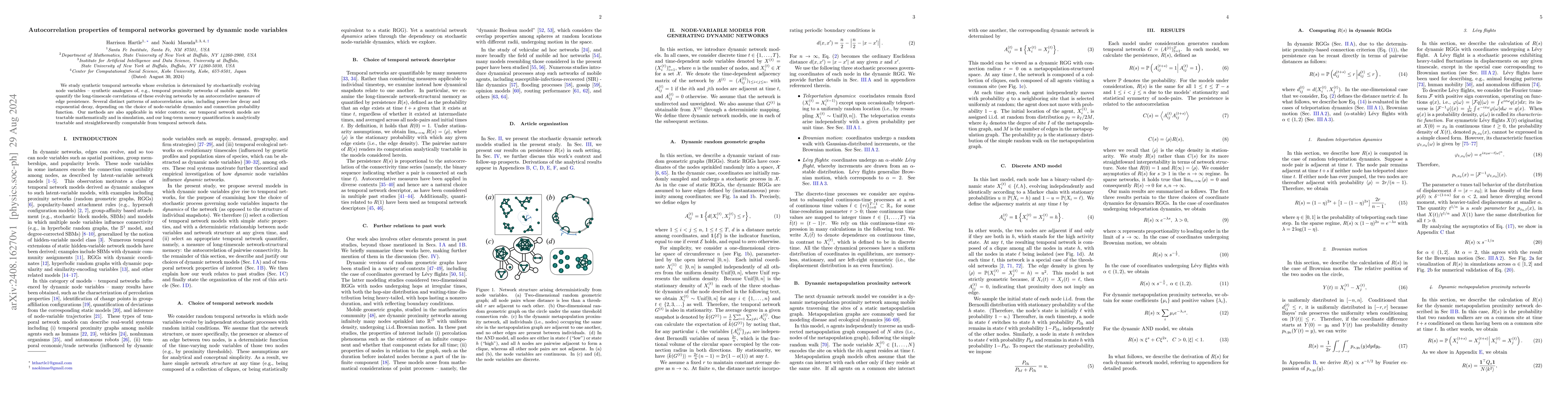 Thumbnail for Autocorrelation properties of temporal networks governed by dynamic node
  variables