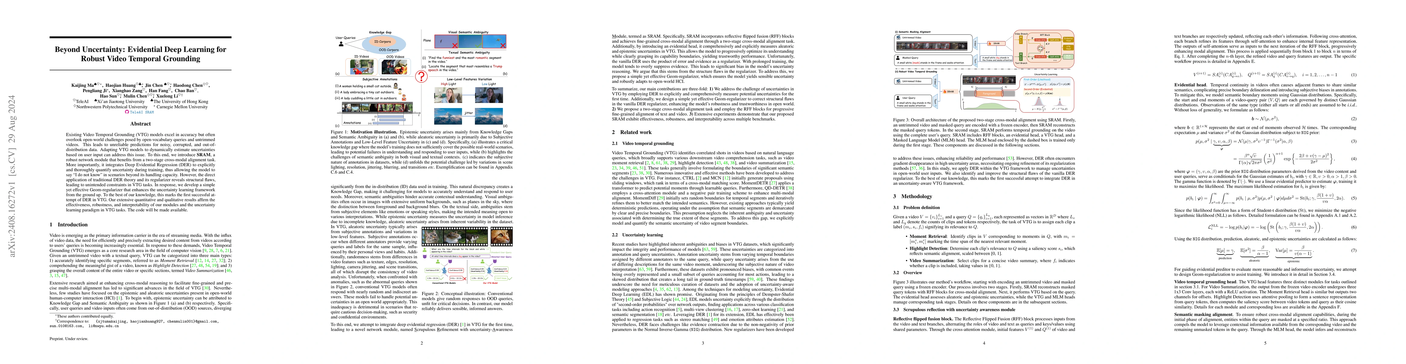 Thumbnail for Beyond Uncertainty: Evidential Deep Learning for Robust Video Temporal
  Grounding