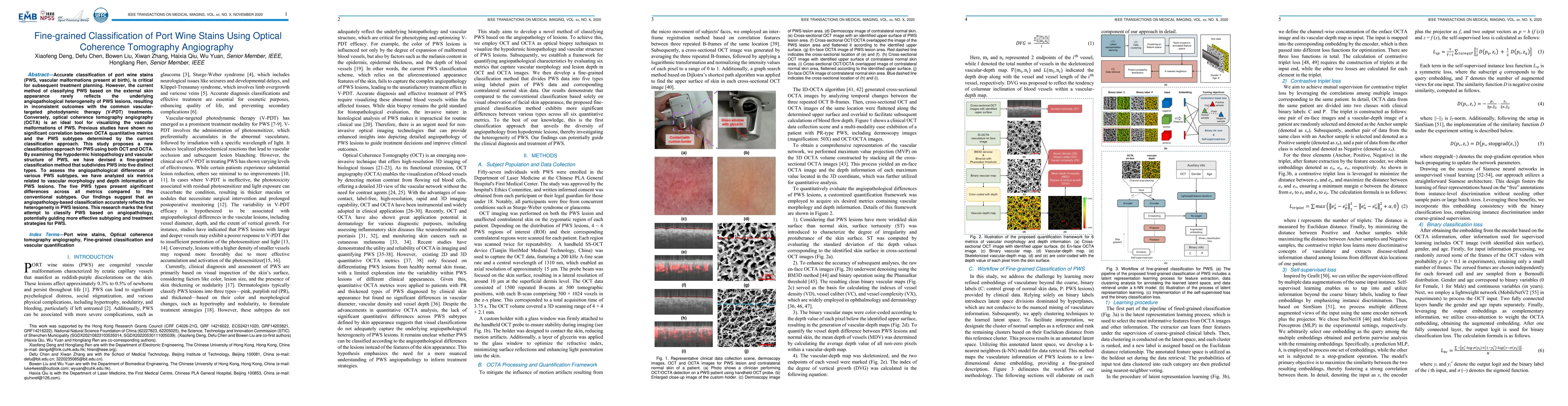Thumbnail for Fine-grained Classification of Port Wine Stains Using Optical Coherence
  Tomography Angiography