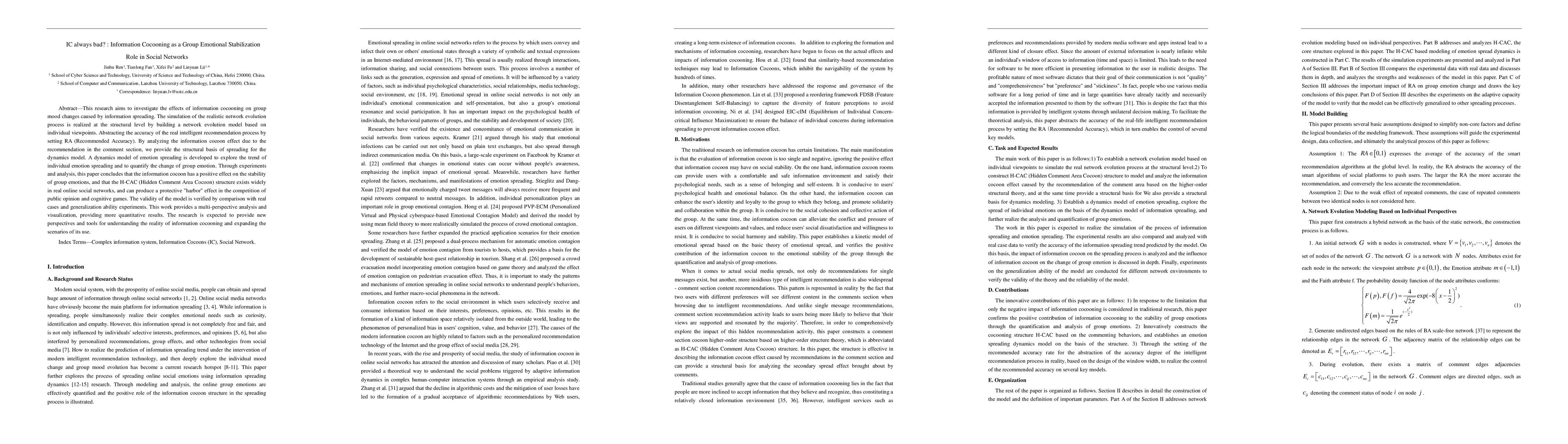 Thumbnail for IC always bad? : Information Cocooning as a Group Emotional
  Stabilization Role in Social Networks