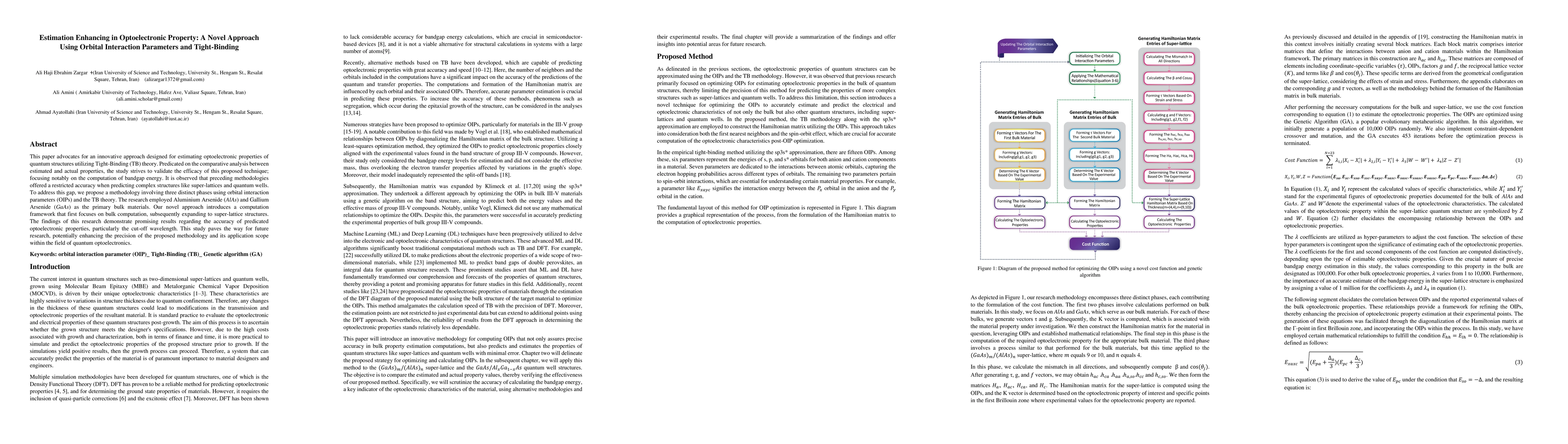 Thumbnail for Estimation Enhancing in Optoelectronic Property: A Novel Approach Using
  Orbital Interaction Parameters and Tight-Binding