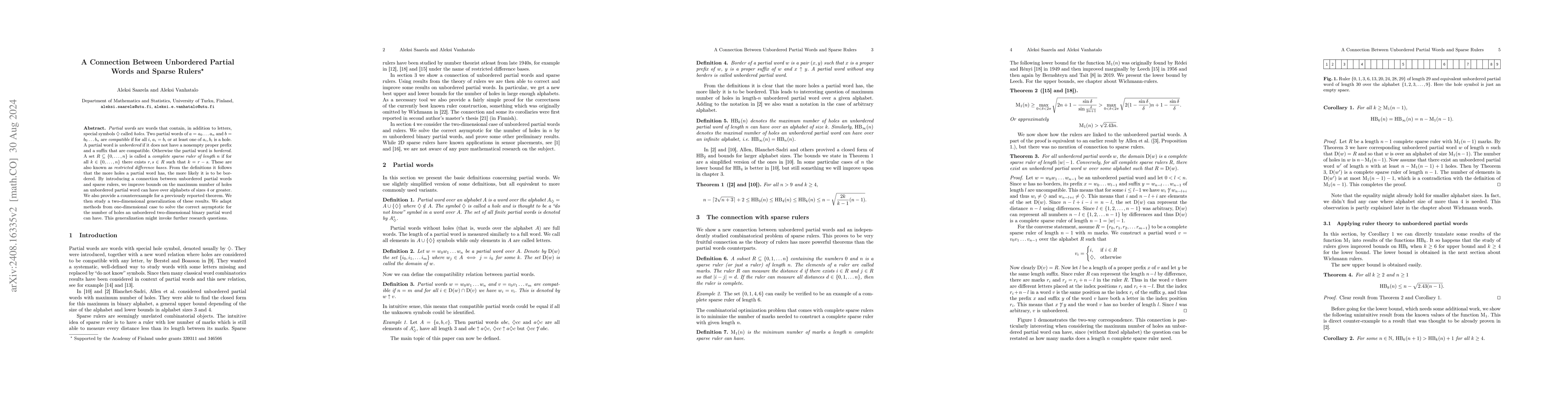 Thumbnail for A Connection Between Unbordered Partial Words and Sparse Rulers