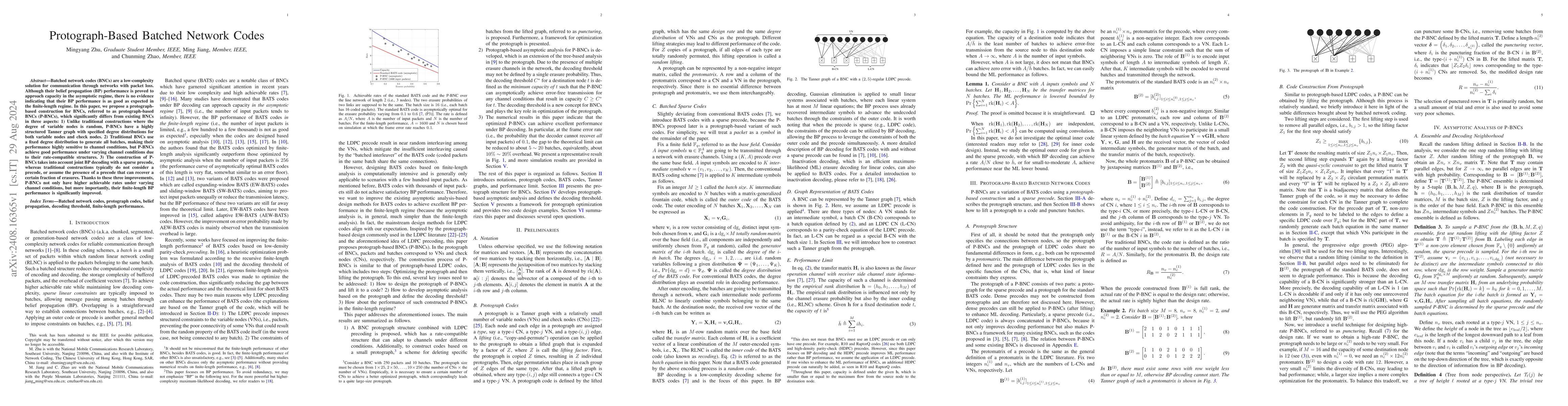 Thumbnail for Protograph-Based Batched Network Codes