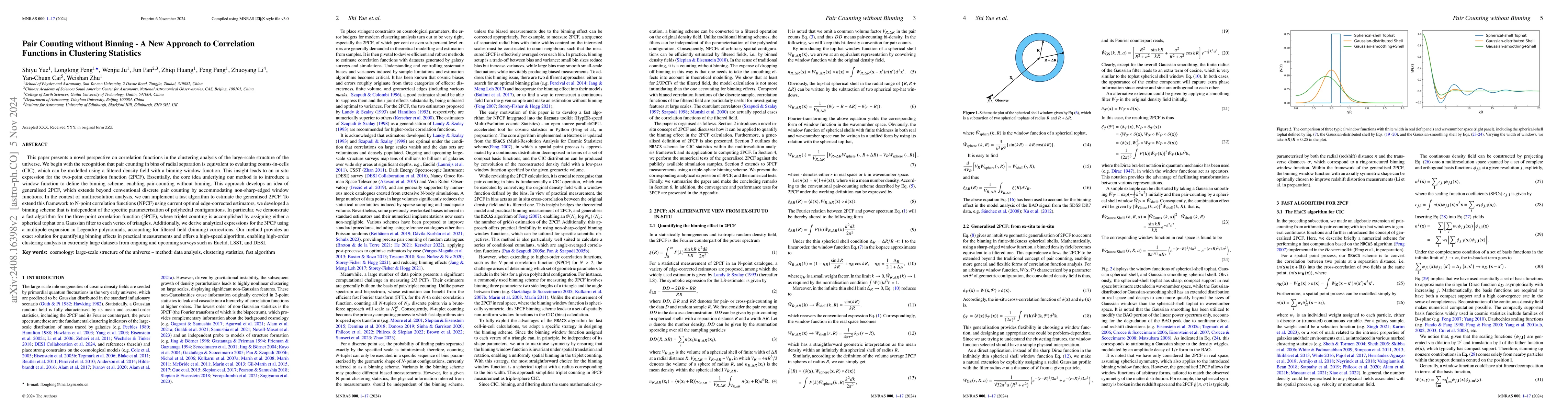 Thumbnail for Pair Counting without Binning -- A New Approach to Correlation Functions
  in Clustering Statistics