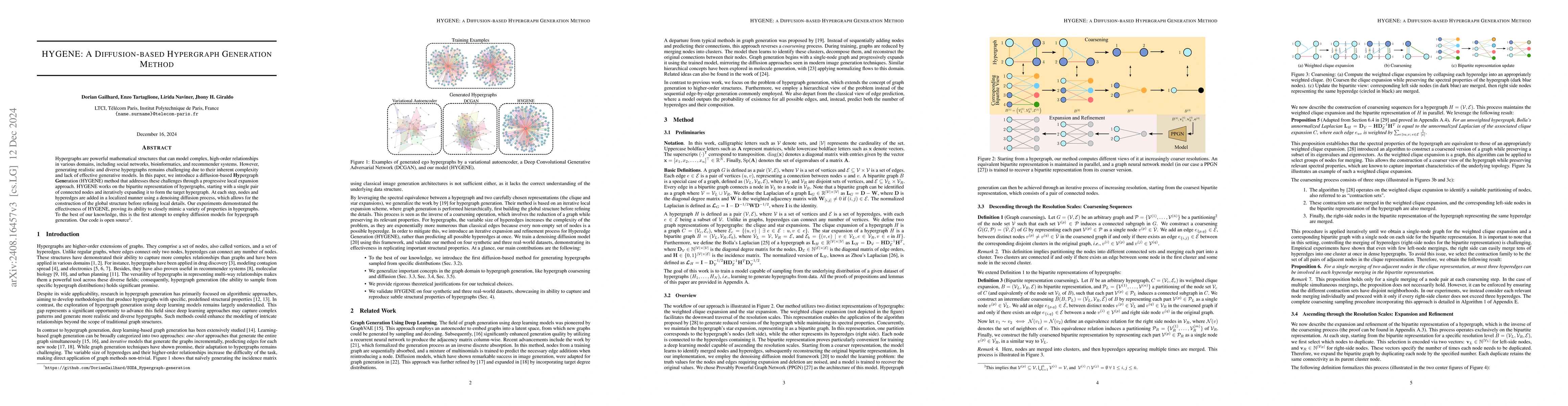 Thumbnail for HYGENE: A Diffusion-based Hypergraph Generation Method