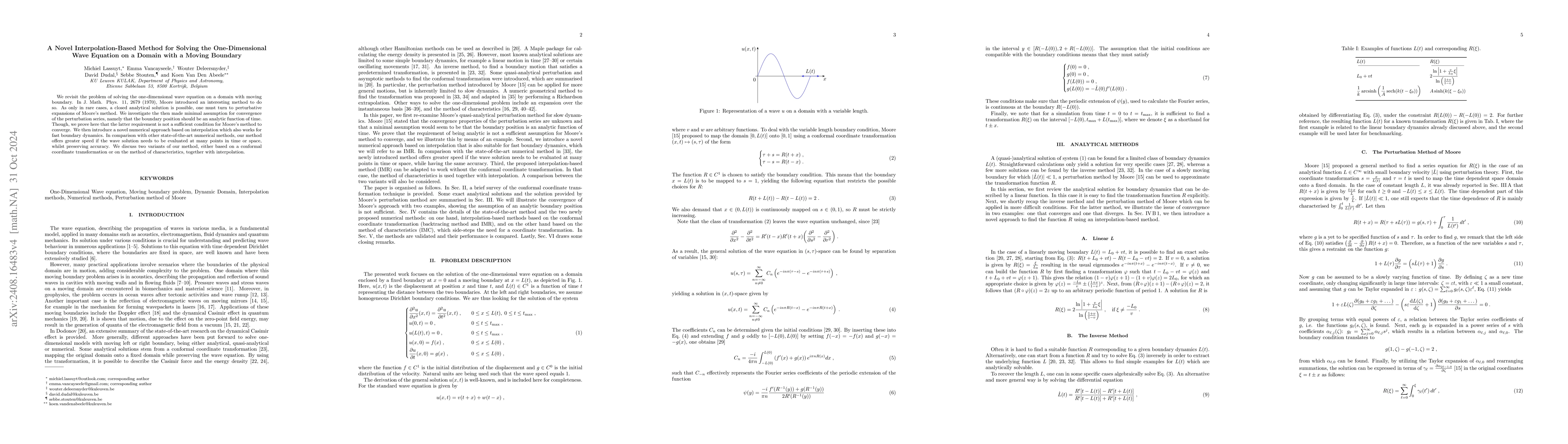 Thumbnail for A Novel Interpolation-Based Method for Solving the One-Dimensional Wave
  Equation on a Domain with a Moving Boundary