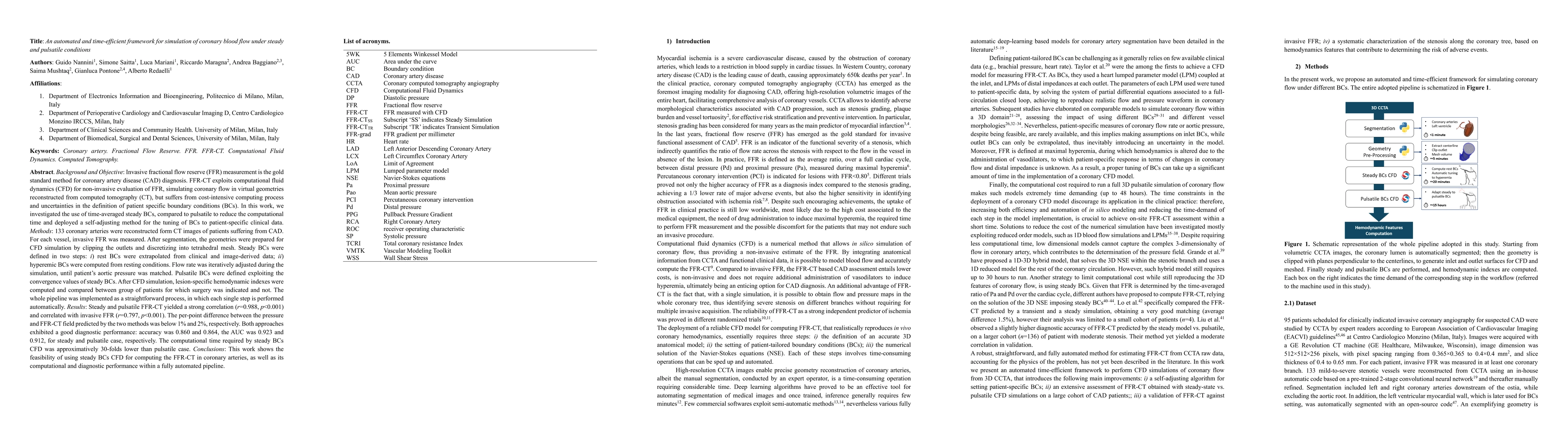 Thumbnail for An automated and time efficient framework for simulation of coronary
  blood flow under steady and pulsatile conditions