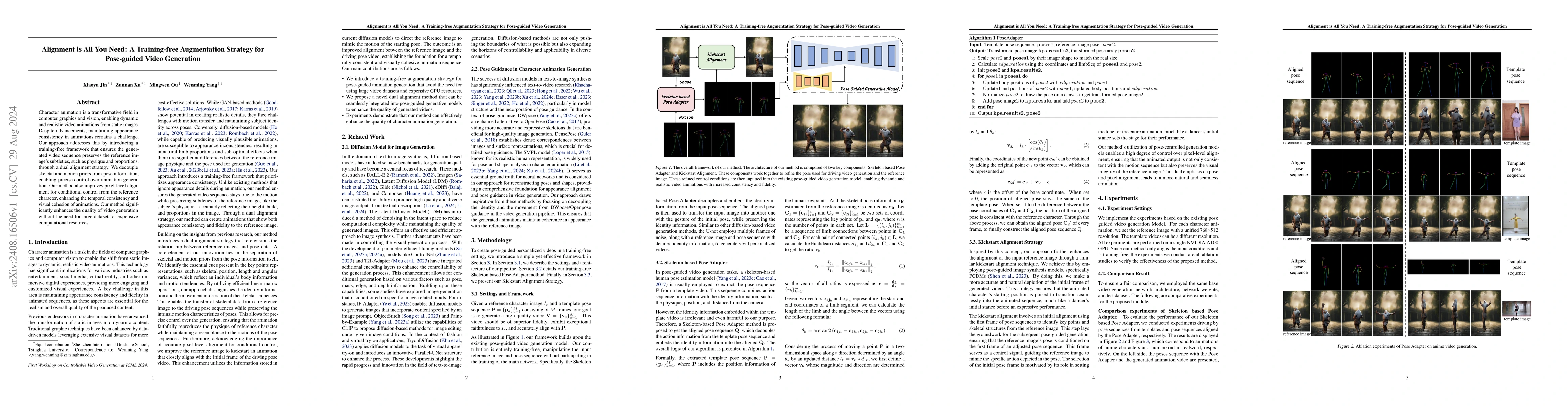 Thumbnail for Alignment is All You Need: A Training-free Augmentation Strategy for
  Pose-guided Video Generation