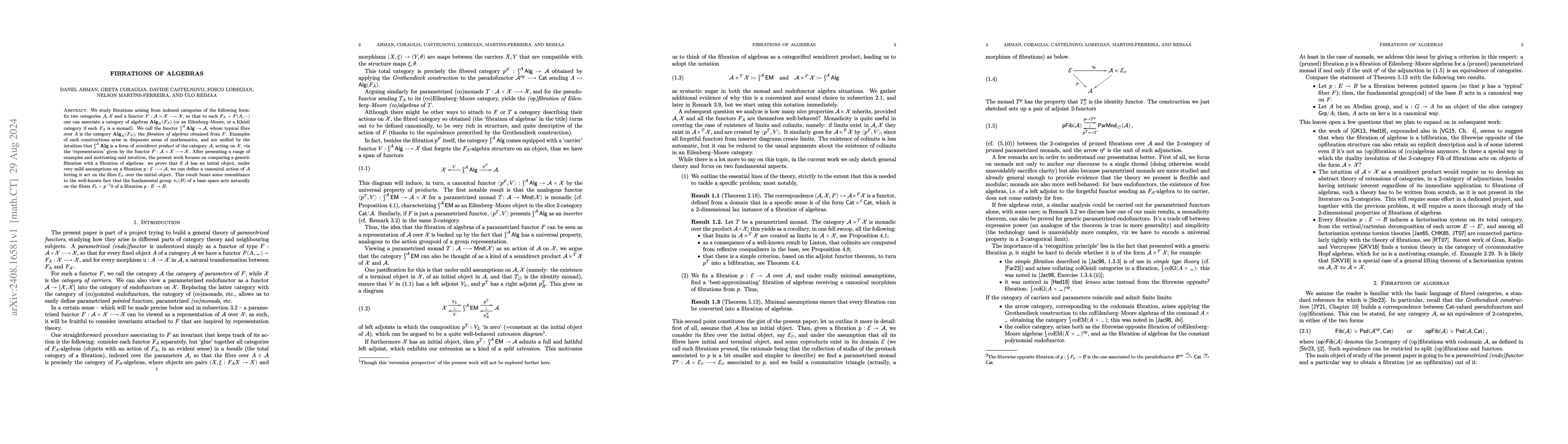 Thumbnail for Fibrations of algebras
