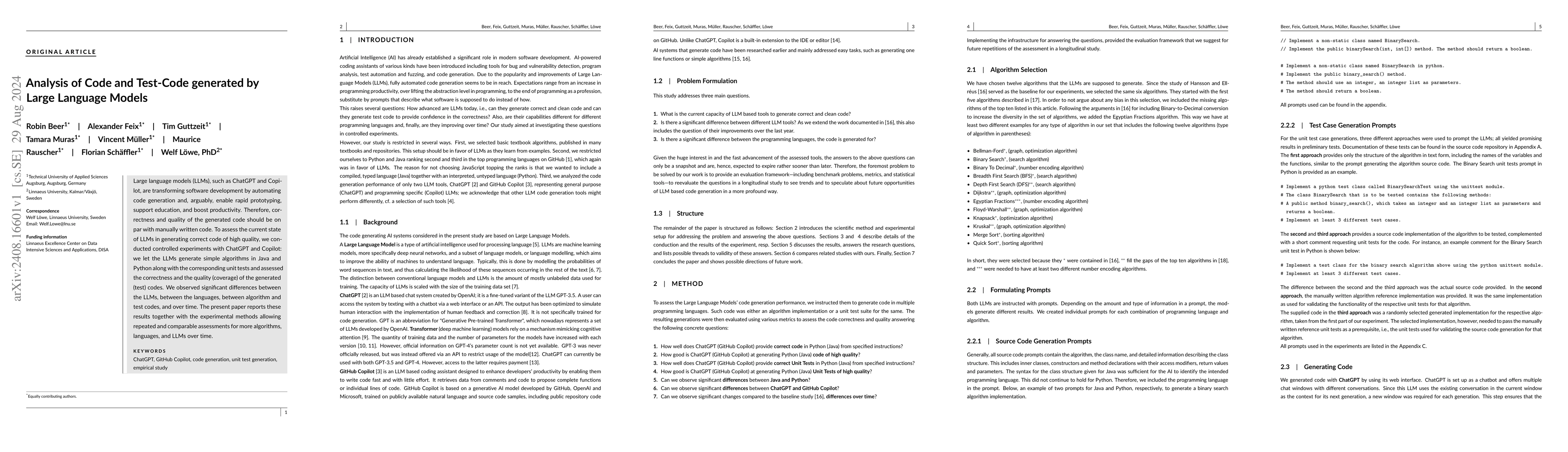 Thumbnail for Examination of Code generated by Large Language Models