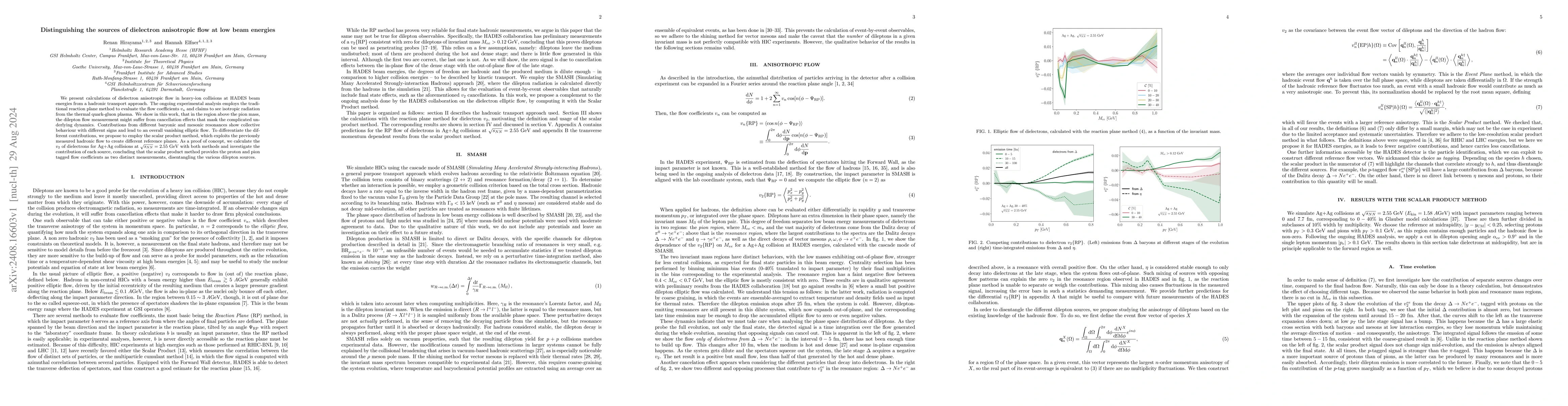 Thumbnail for Distinguishing the sources of dielectron anisotropic flow at low beam
  energies