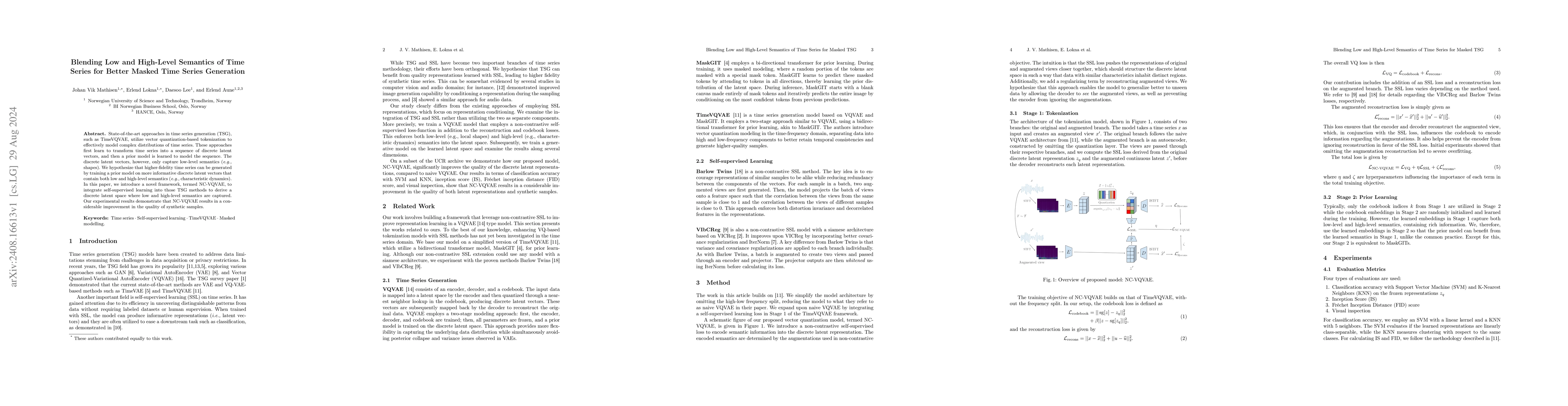 Thumbnail for Blending Low and High-Level Semantics of Time Series for Better Masked
  Time Series Generation
