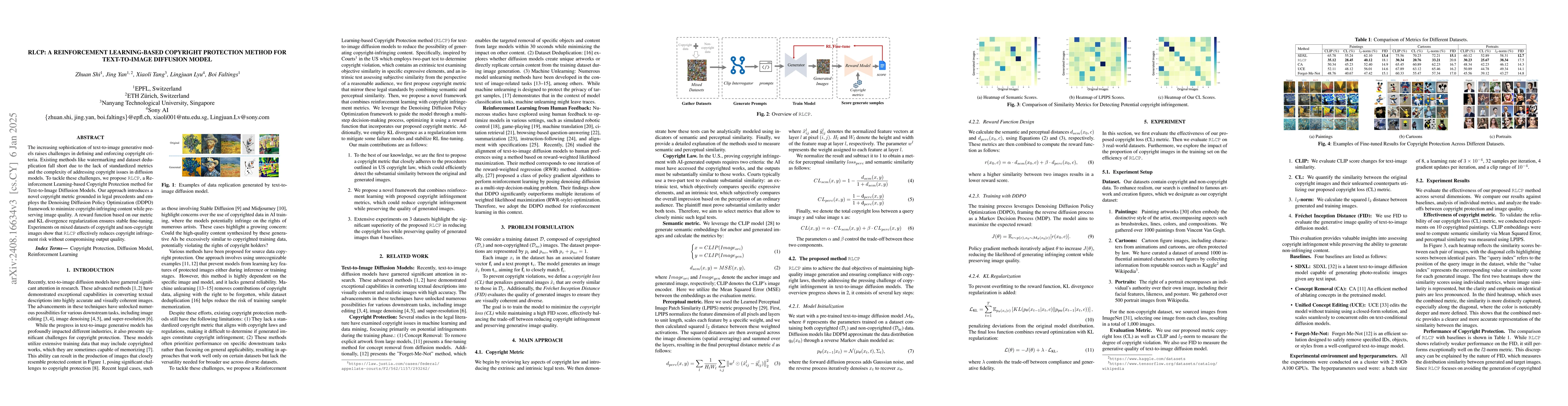 Thumbnail for RLCP: A Reinforcement Learning-based Copyright Protection Method for
  Text-to-Image Diffusion Model