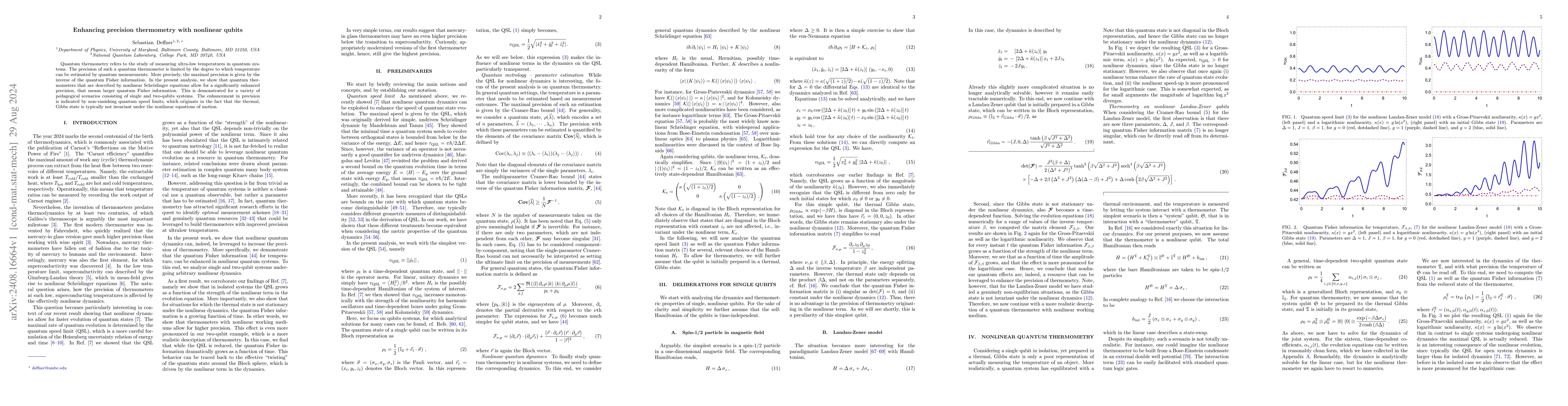 Thumbnail for Enhancing precision thermometry with nonlinear qubits
