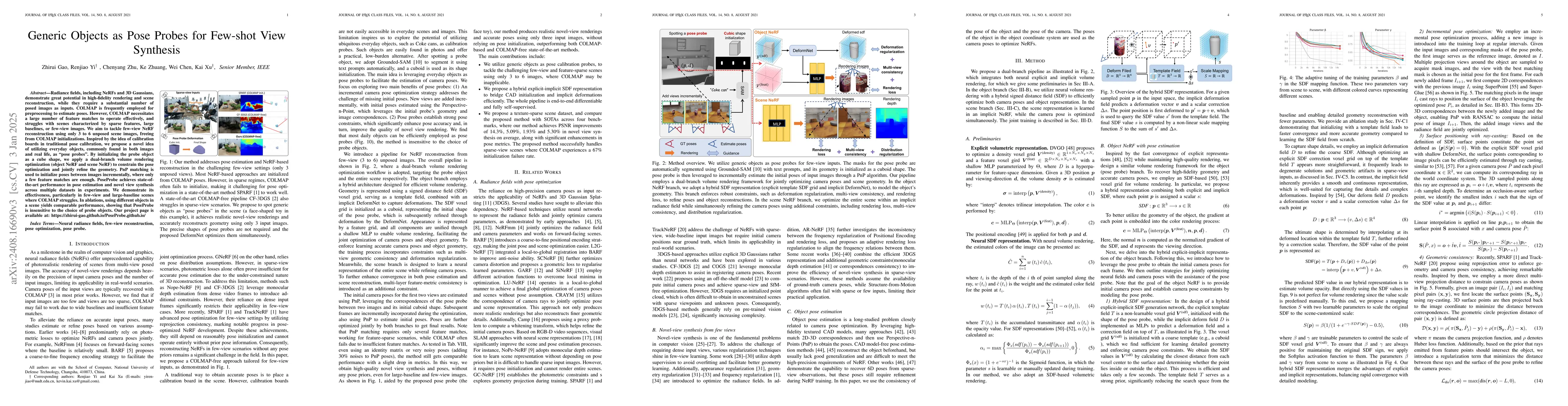 Thumbnail for Generic Objects as Pose Probes for Few-Shot View Synthesis
