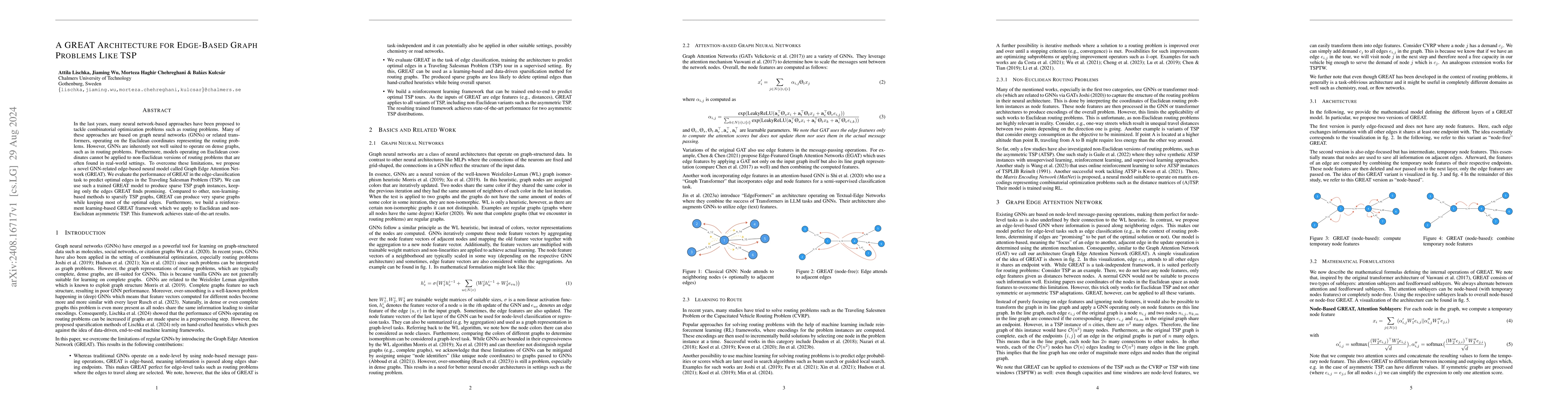 Thumbnail for A GREAT Architecture for Edge-Based Graph Problems Like TSP