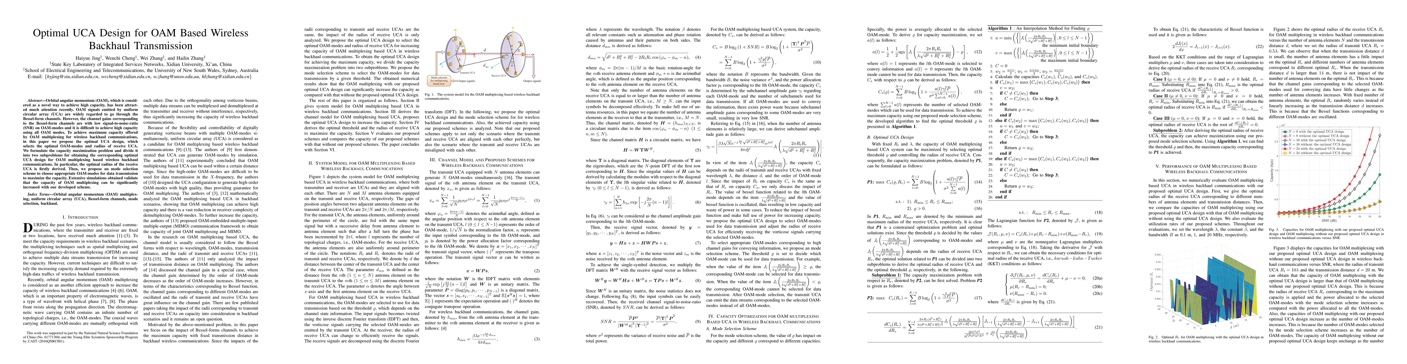 Thumbnail for Optimal UCA Design for OAM Based Wireless Backhaul Transmission